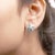 Haus of Brilliance .925 Sterling Silver 1.0 Cttw Diamond Studded Rhombus Stud Earring (H-I Color, I2-I3 Clarity) For Sale - Image 4 of 5