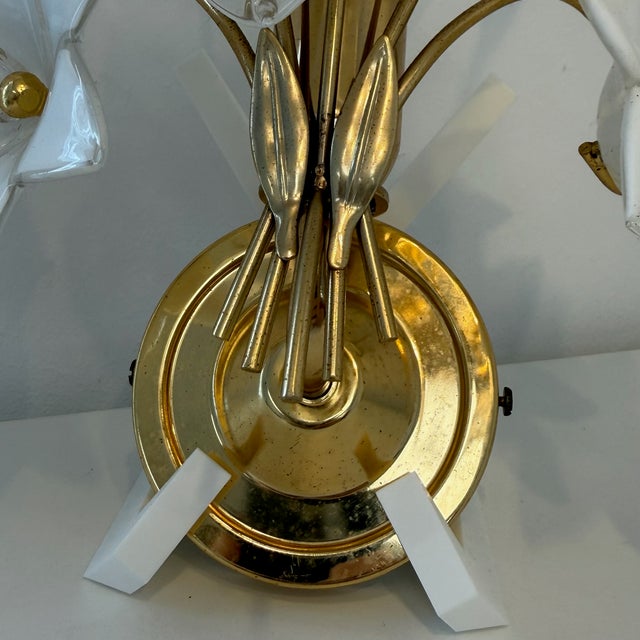 Florentine Chandelier and Wall Lamps in Murano Glass and Chrome by Paolo Venini, Italy, 1970s, Set of 3 For Sale - Image 15 of 18