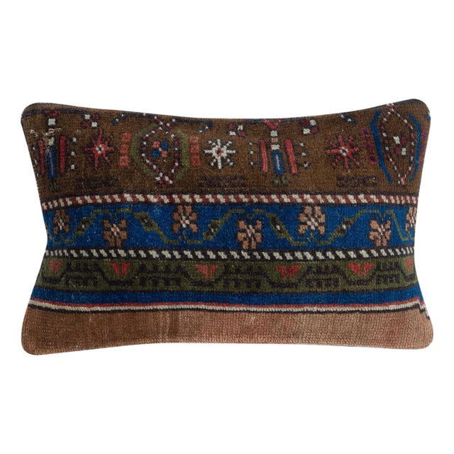 12"x20" Handmade Turkish Cushion Cover. Handmade Rug Pillow. Lumbar Pillow Cover For Sale