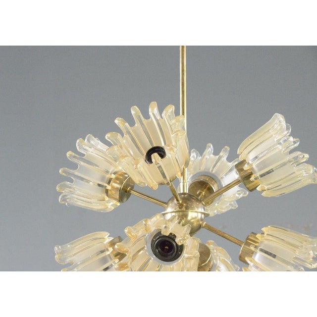 Mid-Century Chandelier by Leclaire & Schäfer, 1960s For Sale - Image 4 of 11