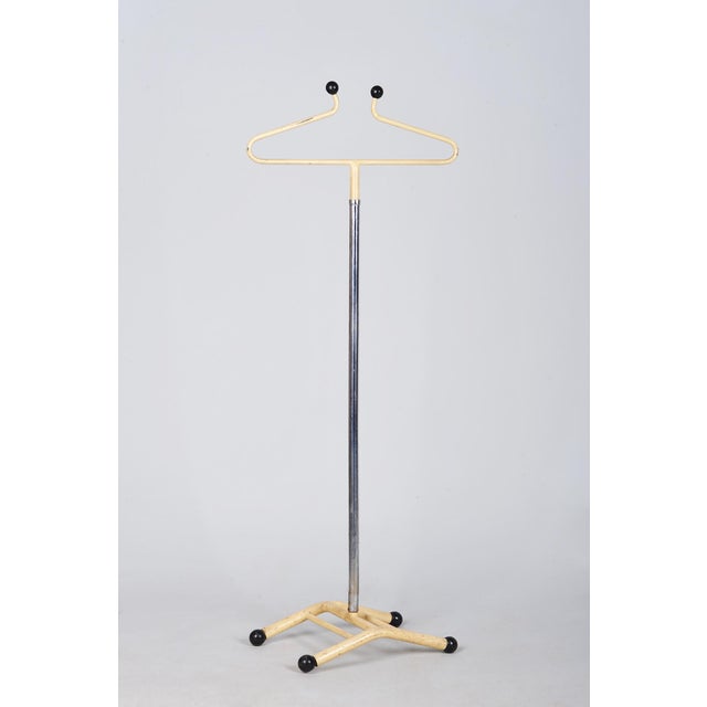 Bauhaus Lacquered Steel and Chrome-Plated Coat Rack, Czech, 1920s For Sale - Image 9 of 9