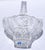 1960s West Germany Handmade Crystal Bride Princess Basket Etched 24% Lead Crystal Glass For Sale - Image 10 of 13