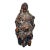 Antique Carved Wooden Female Sculpture For Sale