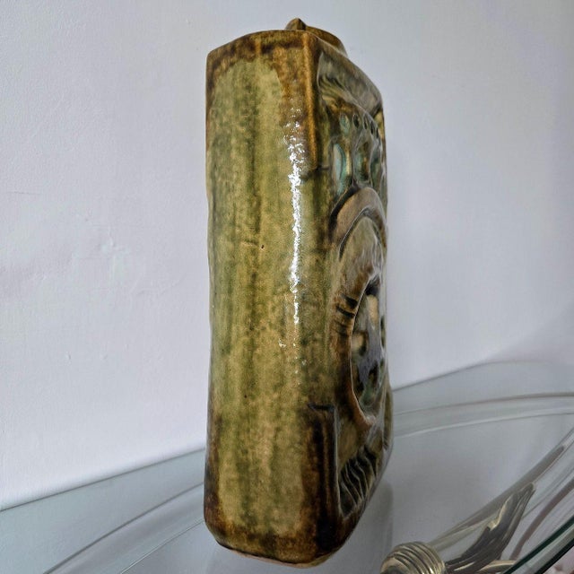 Ceramic 1980s Large Ceramic Mid-Century Modern Vase by Zsolnay For Sale - Image 7 of 15