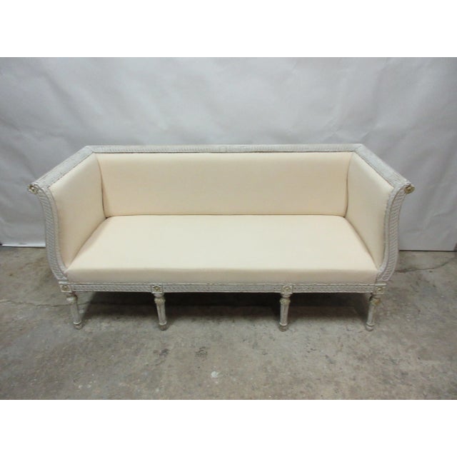 This is a 100% Original Painted Swedish Gustavian Sofa Sofa.. Very Rare find these days!!