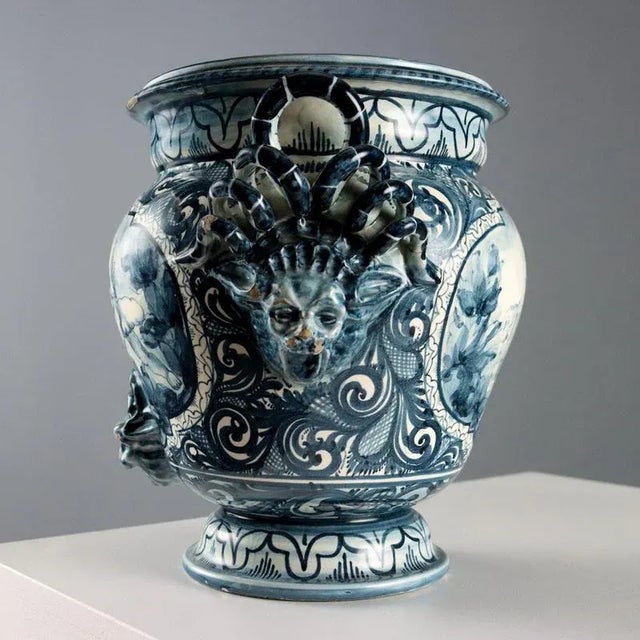 Ceramic Majolica Jar from Spica Albisola For Sale - Image 7 of 13