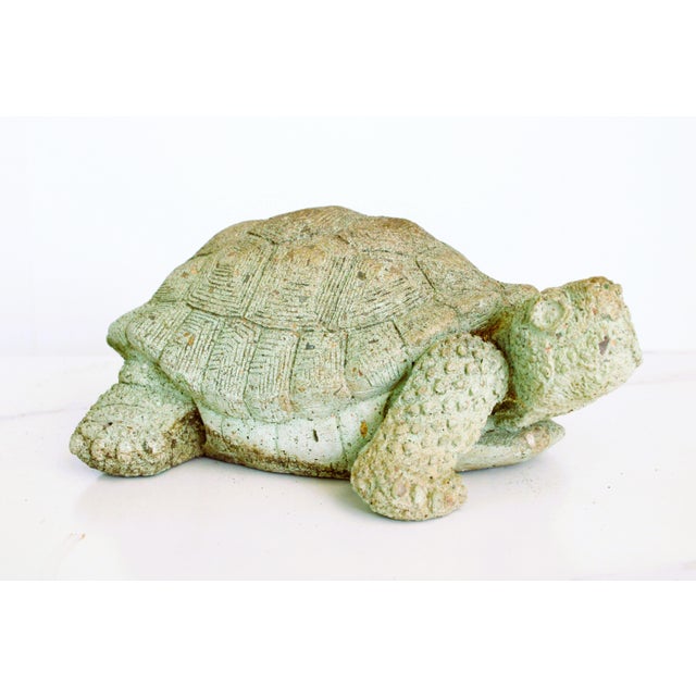 Add a welcoming ambiance to your home with this Vintage Walking Turtle Statue. Unique art for the front yard, garden, or...