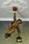 Large German Black Forest Carved Wood Mountaineer with Lantern, 1950s For Sale - Image 4 of 18