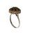 Vintage Natural Ruby, Emerald & Diamond Ring Sterling Silver Size 7 For Sale - Image 9 of 10