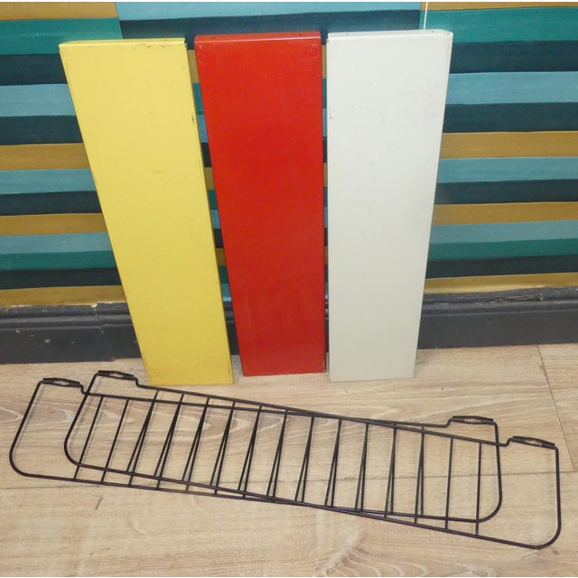 String Shelves in Red, White, Yellow and Black Ladders by A. D. Dekker for Tomado, 1960s For Sale - Image 13 of 15