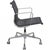 Charles Eames EA-117 office chair upholstered in black mesh, with chrome armrests and frame. The chair is from 2002 and...