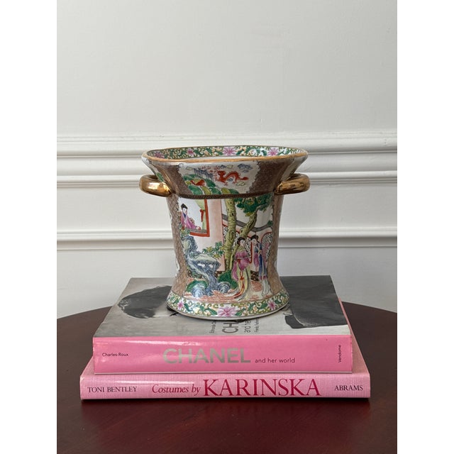 Mid 20th Century Chinese Export Famile Rose Cachepot For Sale - Image 11 of 11