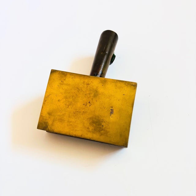 Cloisonne Brass Box With Handle For Sale - Image 10 of 11