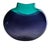 Amethyst Maureen Williams Signed Australian Studio Art Glass Vase Teal/Amethyst 8" For Sale - Image 8 of 9