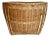 1960's Asian Wicker and Bamboo Basket Made in the People's Republic of China For Sale