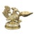 Vintage Mid-Century Solid Handcrafted Brass Peacock Diya- Oil Lamp For Sale