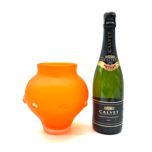 Large Art Deco Tango Glass Vase with Knobs by Carl Hosch, Haida, 1920 For Sale - Image 18 of 18
