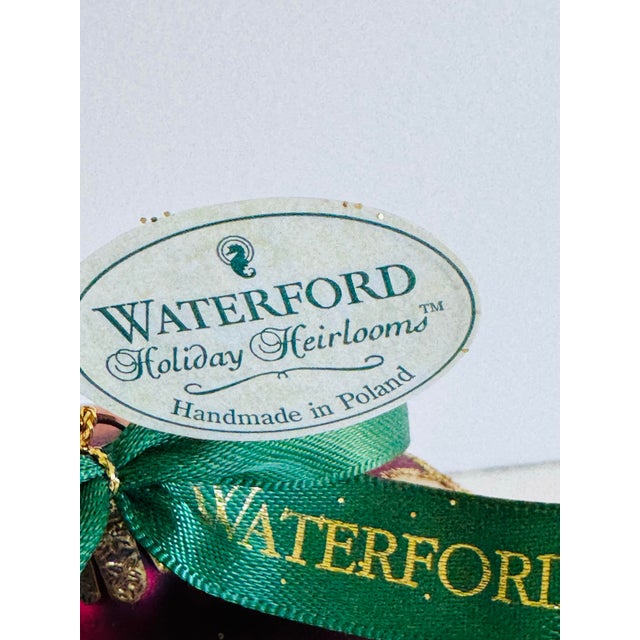Contemporary Waterford 1997 Nostalgic Collection Kylemore Regal Ball Ornament W/ Box For Sale - Image 3 of 5