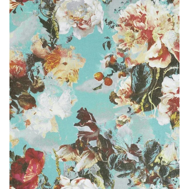 Contemporary Sample - Jean Paul Gaultier for The House of Scalamandré Flamboyant Wallcovering, Bleuet For Sale - Image 3 of 3