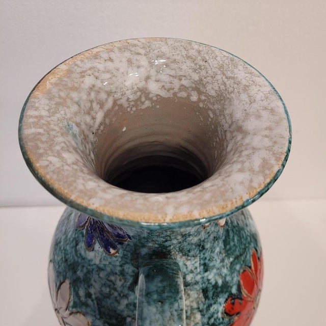 Ceramic Daisies Vase, Italy, 1970s For Sale - Image 14 of 18