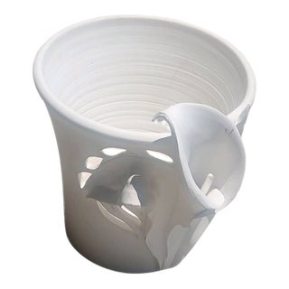 1960's Sgrafo Modern Vase by Peter Müller For Sale