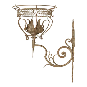 Vintage Italian Wrought Iron Wall Sconce