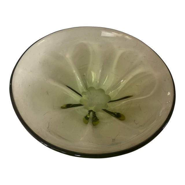 1940s Duncan & Miller Canterbury Uranium Bowl For Sale