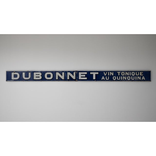 20th Century French Dubonnet Tonic Wine Metal Sign For Sale - Image 11 of 18