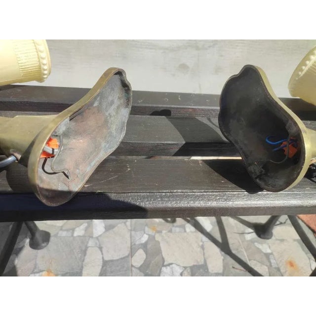 Metal Art Deco Brass Table Lamps, 1920s, Set of 2 For Sale - Image 7 of 9