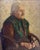 Fritz Hildebrandt, Elderly Lady Knitting, Oil Painting on Canvas, in Very Good conditions. Designed 1920 to 1949 This...