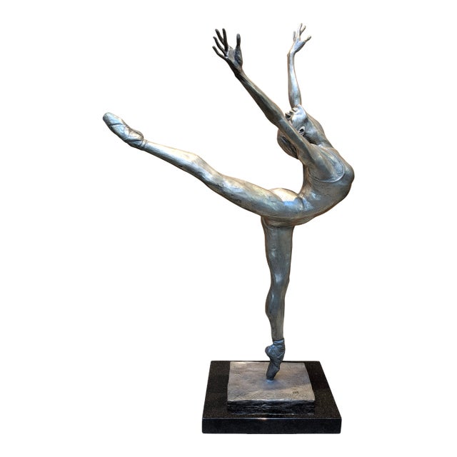 l.e. Bronze Sculpture: "Arabesque" Signed by Rebecca Clark (138/500) For Sale