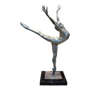 l.e. Bronze Sculpture: "Arabesque" Signed by Rebecca Clark (138/500)
