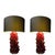 Glass Rock Candy Lamps by Swank Lighting, Set of 2 For Sale - Image 7 of 7