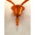 Contemporary translucent orange glass wall sconce in murano glass. decorated in translucent orange colour which makes it...