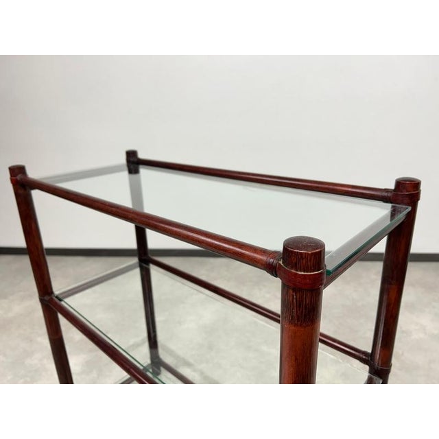 Mid-Century Modern Bamboo Etagere attributed to Gervasoni, 1970s For Sale - Image 9 of 12