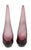 Pair of Mid 20th Century Purple Viking Glass Company Taperglow Glass Candlesticks For Sale In New York - Image 6 of 11