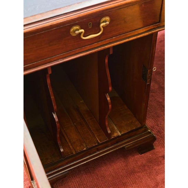 Large English Double-Sided Writing Desk For Sale - Image 6 of 16