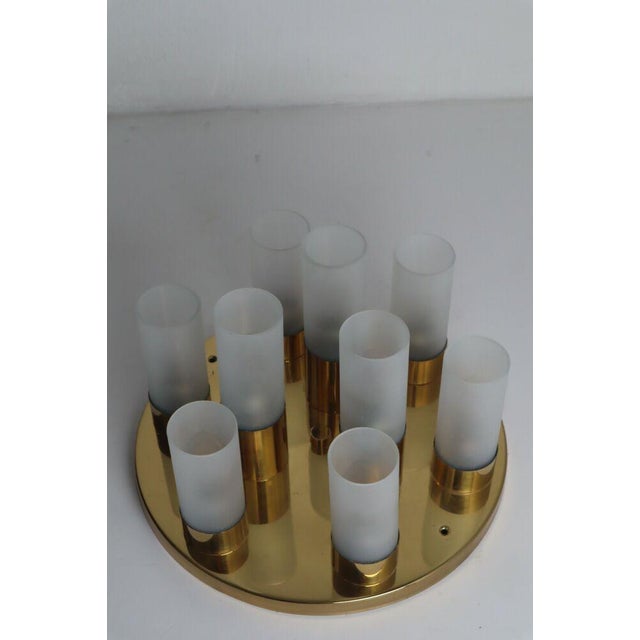 Space Age Sputnik Ceiling Light in Gold Brass, 1970s-1990s For Sale - Image 4 of 9