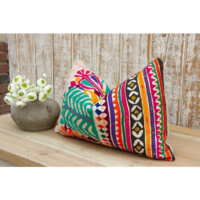 Tribal Ekari Antique Tribal Grain Sack Pillow For Sale - Image 3 of 9