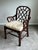 Wood Late 20th Century Attributed to Ralph Lauren Home Chinese Chippendale Style Caned Armchair For Sale - Image 7 of 10