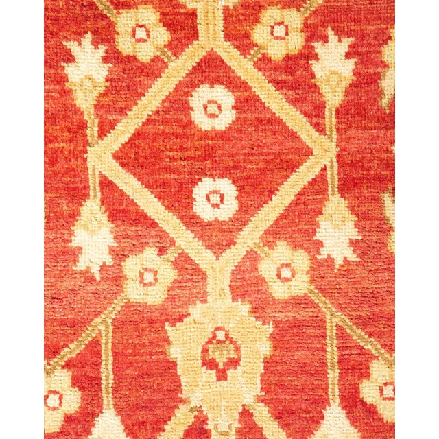 Contemporary Vintage Traditional Hand Knotted Wool Area Rug, Red - 7'10" X 10'4" For Sale - Image 3 of 9
