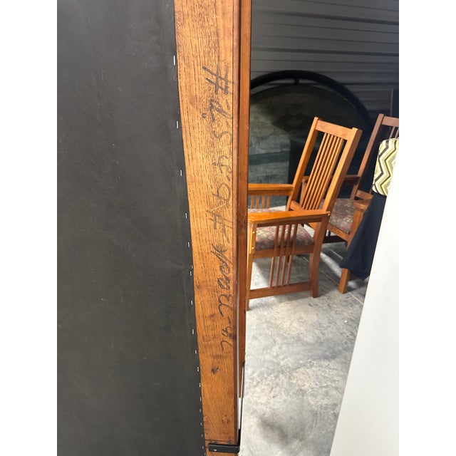 1960s Sectional Sofa | Double Sofa Beds | Walnut & Chevron Upholstery For Sale - Image 12 of 16