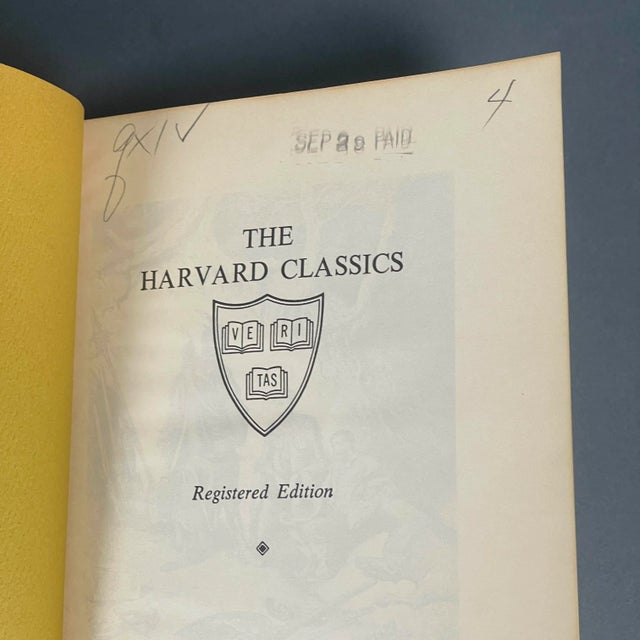 Paper Vintage 1969 Edition Don Quixote by Cervantes Collier & Son Harvard Classics Hc For Sale - Image 7 of 13