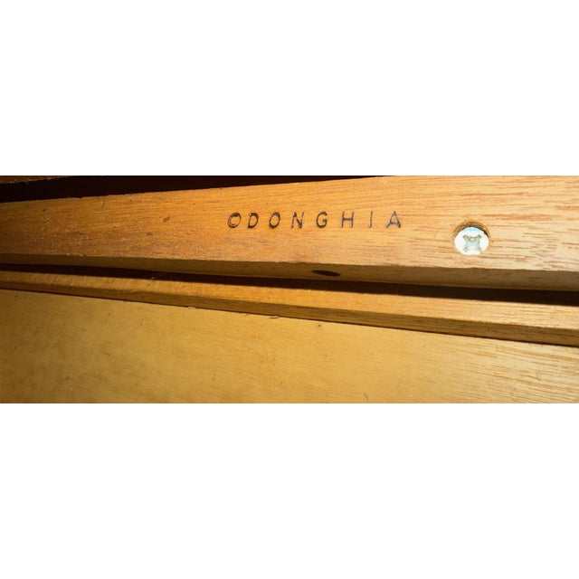 Donghia Lounge Chair in Rattan and Mahogany For Sale - Image 14 of 16