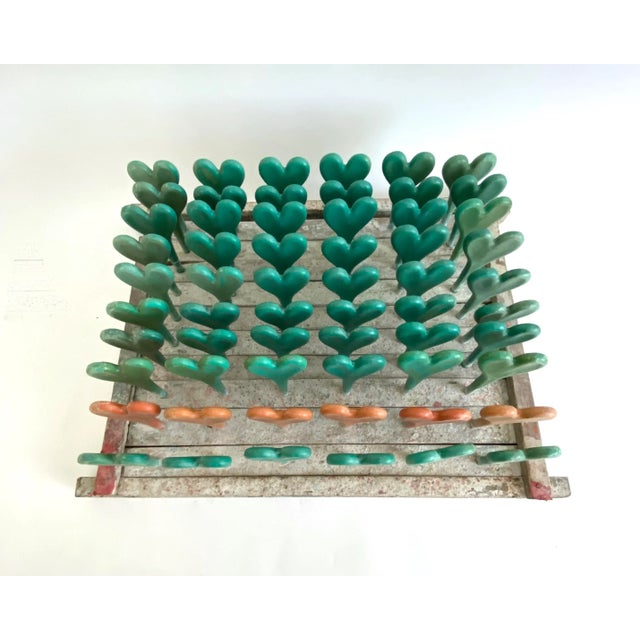 Rustic Vintage Industrial Heart Balloon Mold Wall Sculpture For Sale - Image 3 of 8