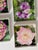 Shabby Chic 1970s Lucite Coasters Blocks Blooming Florals Roses For Sale - Image 3 of 6