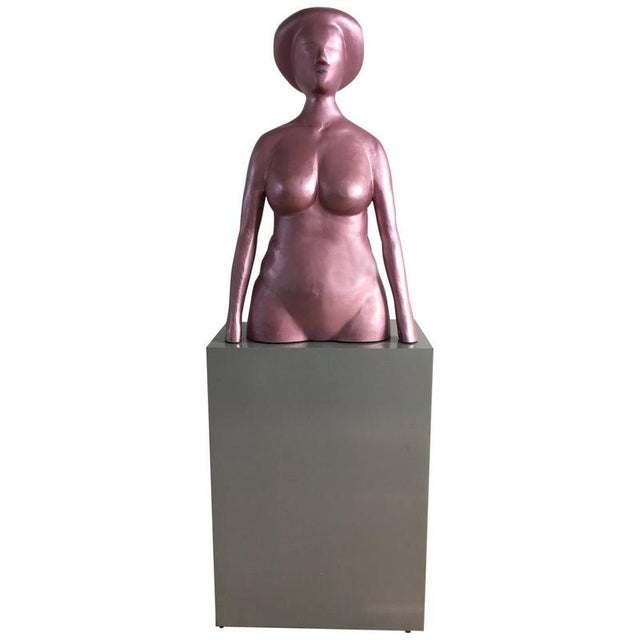 Italian Postmodern Sculpture in Pink Lacquered Aluminum attributed to Ugo La Pietra, 1980 For Sale - Image 18 of 18
