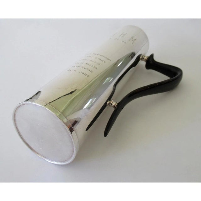 c.1959 Hollywood Regency Era Silver Plate Cocktail Pitcher/Carafe by Gorham Silversmith Co.(Mfr.), by Donald H. Colflesh(Designer) For Sale - Image 12 of 13