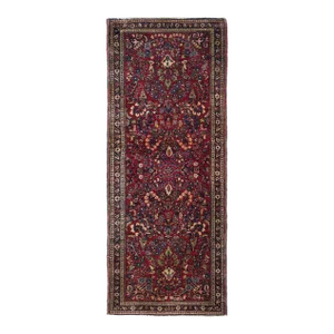 Antique Sarouk Rug 2'6'' x 6'3''