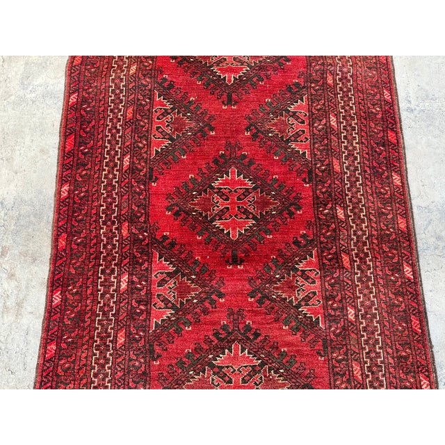 Tribal Vintage Afghan Tribal Rug 4x6 For Sale - Image 3 of 7